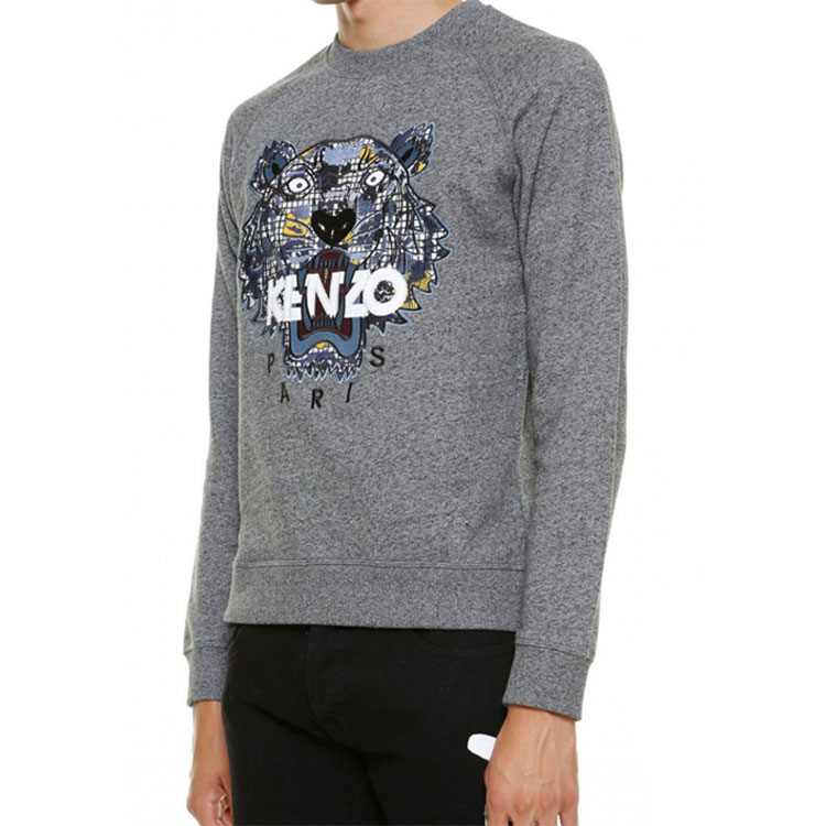 KENZO  Grey Logo Tiger Head Pullover Sweatshirt. F665SW1194XL-98 圖 4