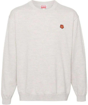 KENZO Suéter Gris Holgado Floral de Manga Larga Cuello Redondo FE55PU3813LB-93 Order KENZO Suéter Gris Holgado Floral de Manga Larga Cuello Redondo FE55PU3813LB-93