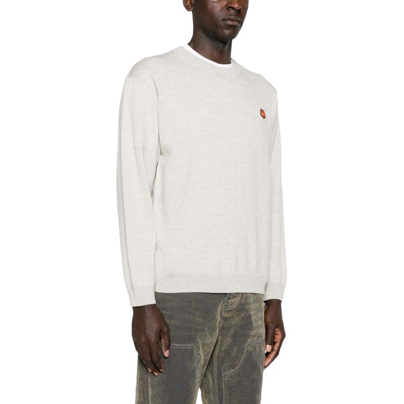 Purchase KENZO Suéter Gris Holgado Floral de Manga Larga Cuello Redondo FE55PU3813LB-93