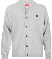 KENZO Grey V-Neck Button-Up Long Sleeve Sweater. FE55CA3813LB-93 KENZO Grey V-Neck Button-Up Long Sleeve Sweater. FE55CA3813LB-93