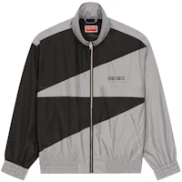 KENZO High-Neck Zip Windbreaker Jacket Black with Logo Print FD65BL1609NA-99J KENZO High-Neck Zip Windbreaker Jacket Black with Logo Print FD65BL1609NA-99J