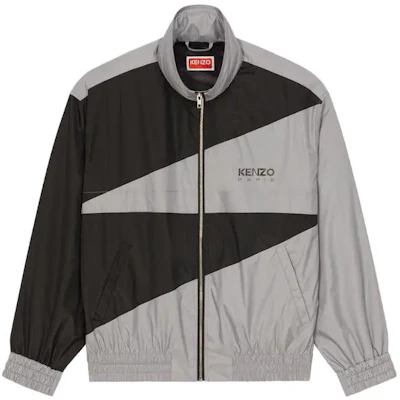 ケンゾー ハイネック ジップ ウィンドブレーカー ジャケット ブラック ロゴプリント FD65BL1609NA-99J Buy ケンゾー ハイネック ジップ ウィンドブレーカー ジャケット ブラック ロゴプリント FD65BL1609NA-99J