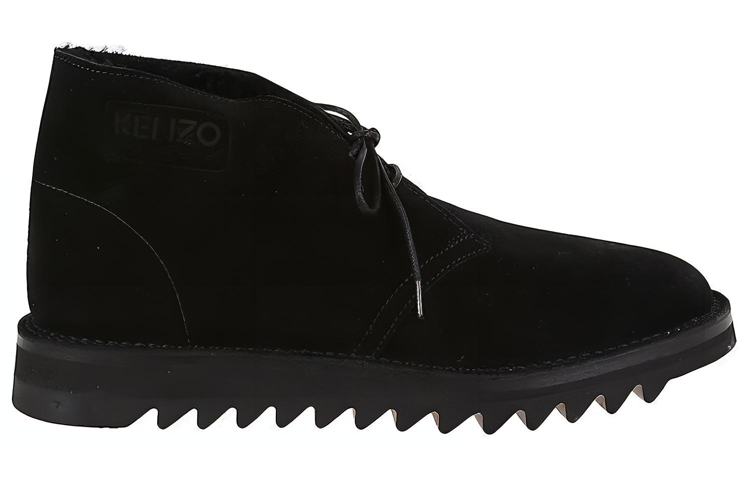 Order KENZO 高田賢三 時尚系帶 短靴 男款 黑色