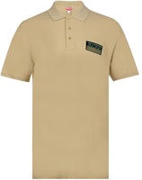 KENZO Khaki Polo Shirt with Embroidered Logo. FD55PO0064PU-11 KENZO Khaki Polo Shirt with Embroidered Logo. FD55PO0064PU-11