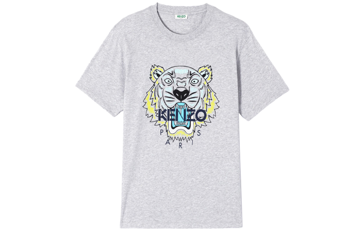 KENZO  Letter Tiger Graphic Print Crewneck T-Shirt F955TS0504YA-94