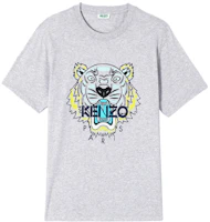 KENZO Letter Tiger Graphic Print Crewneck T-Shirt F955TS0504YA-94 KENZO Letter Tiger Graphic Print Crewneck T-Shirt F955TS0504YA-94