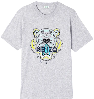 KENZO Letter Tiger Graphic Print Crewneck T-Shirt F955TS0504YA-94 Buy KENZO Letter Tiger Graphic Print Crewneck T-Shirt F955TS0504YA-94
