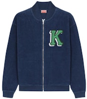 KENZO Logo Embroidered Zip Jacket Long Sleeve Outerwear. FC65BL7464MJ-77 KENZO Logo Embroidered Zip Jacket Long Sleeve Outerwear. FC65BL7464MJ-77