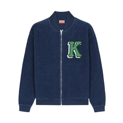 KENZO Logo Embroidered Zip Jacket Long Sleeve Outerwear. FC65BL7464MJ-77