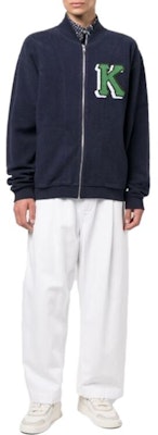 KENZO Jaket Panjang Lengan Logo Bordir dengan Resleting. FC65BL7464MJ-77 Shop KENZO Jaket Panjang Lengan Logo Bordir dengan Resleting. FC65BL7464MJ-77