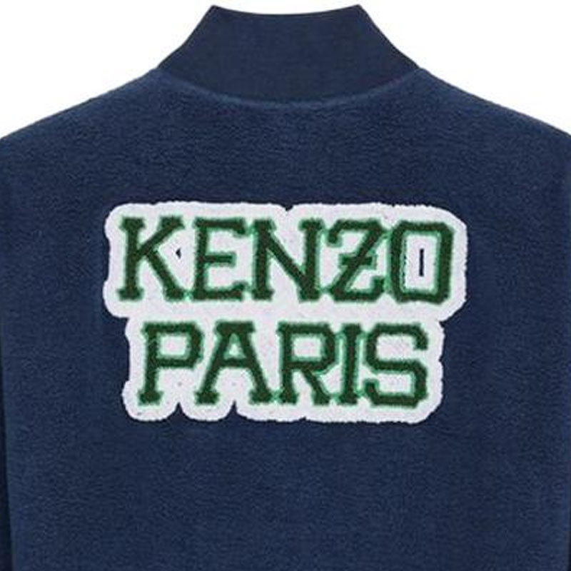 Cheap KENZO Jaket Panjang Lengan Logo Bordir dengan Resleting. FC65BL7464MJ-77