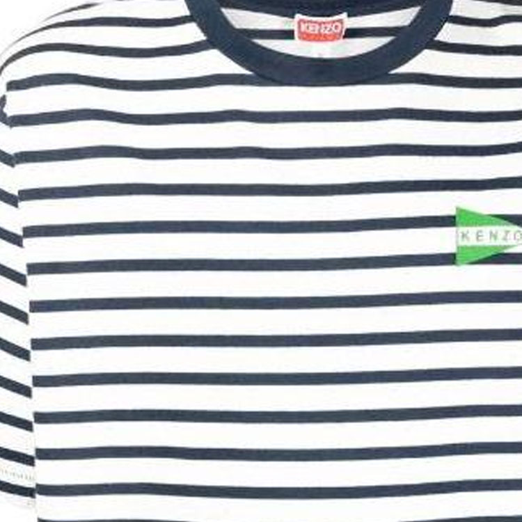 KENZO  Logo Striped Detail Crewneck T-Shirt Short Sleeve FD55TS4364SL-77 圖 7