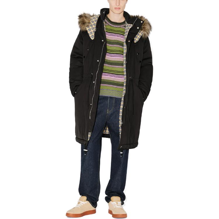 Purchase KENZO Abrigo Largo con Capucha Desmontable en Negro. FD65OU3079OD-99