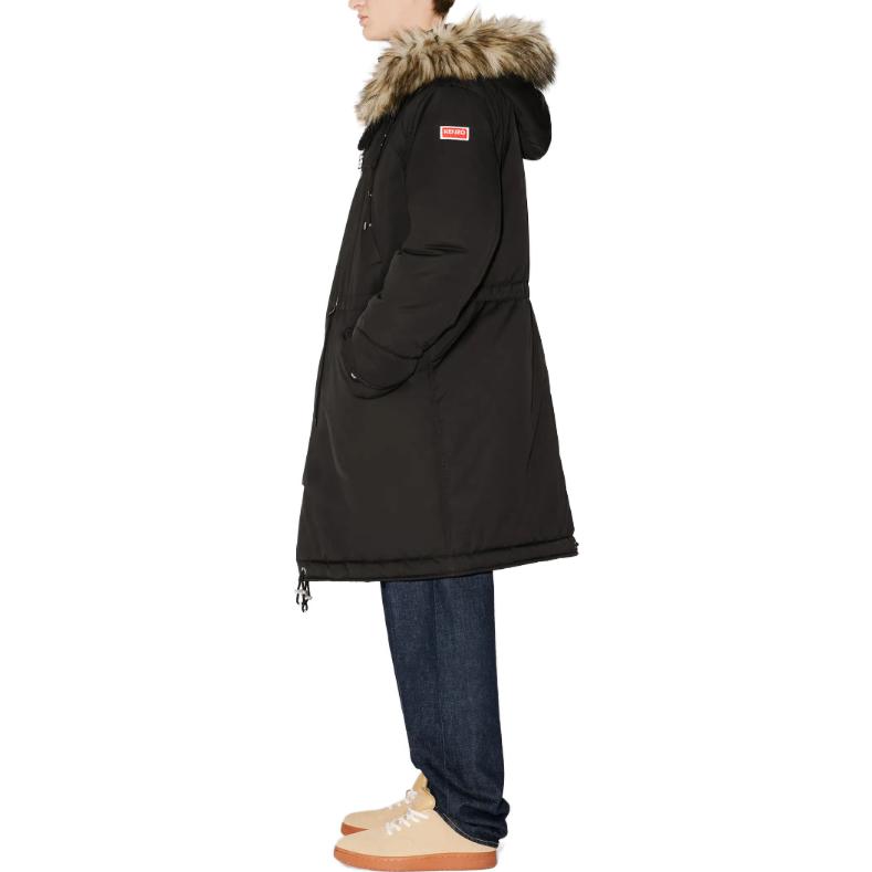 Sizing KENZO Abrigo Largo con Capucha Desmontable en Negro. FD65OU3079OD-99