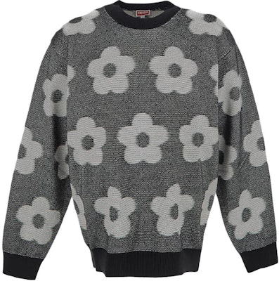 KENZO 寬鬆版型花卉針織圓領毛衣. FD65PU4243CA-99 Buy KENZO 寬鬆版型花卉針織圓領毛衣. FD65PU4243CA-99