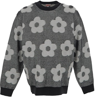 KENZO 寬鬆版型花卉針織圓領毛衣. FD65PU4243CA-99 Order KENZO 寬鬆版型花卉針織圓領毛衣. FD65PU4243CA-99