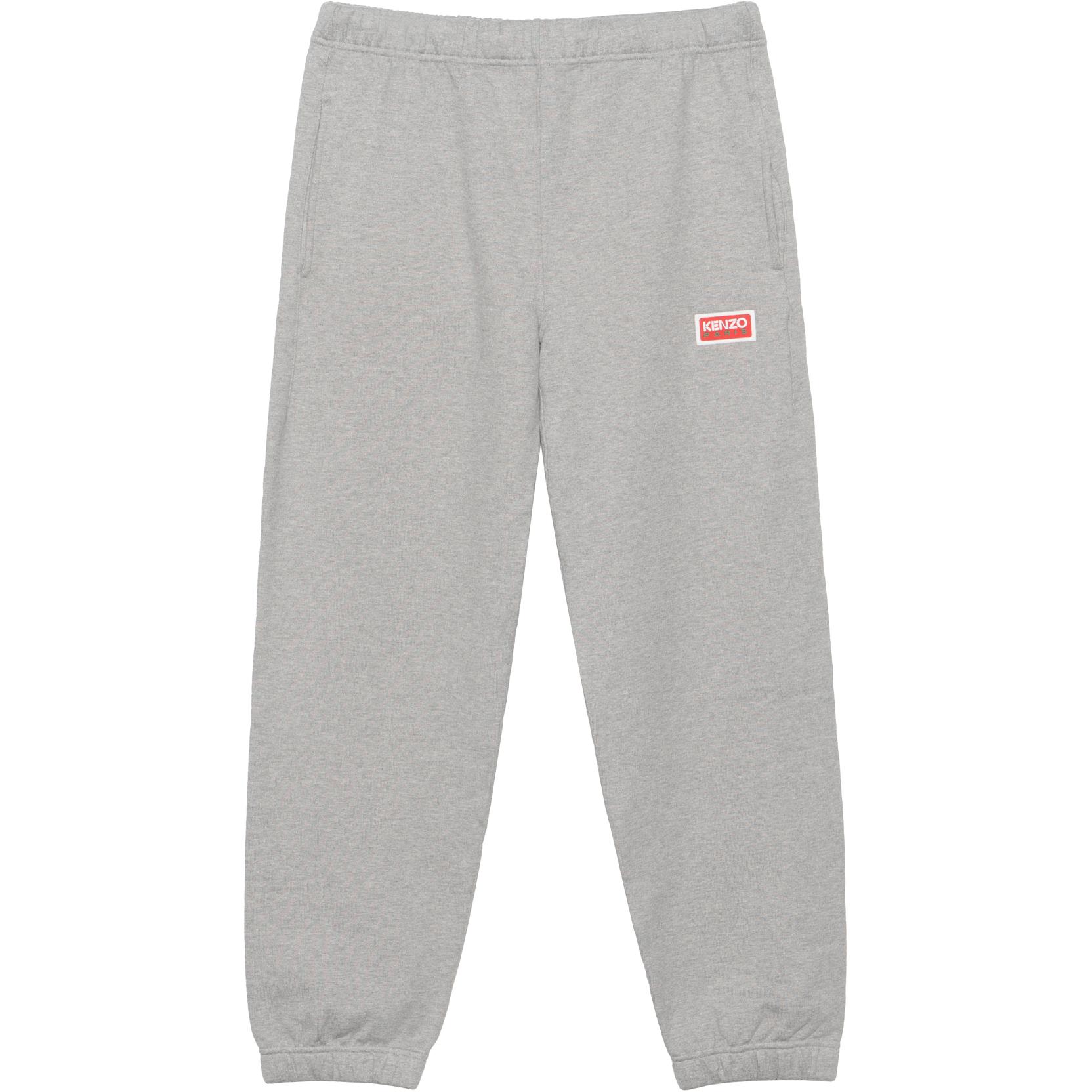 KENZO  Loose Fit Grey Jogger Pants with Letter Print. FD65PA7034ME94