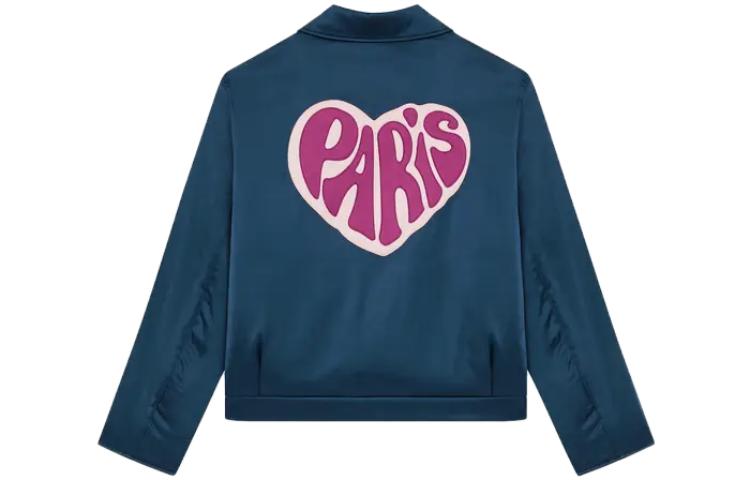 KENZO  Loose Fit Heart Collar Jacket Midnight Blue FD65BL2079FM-77 圖 3