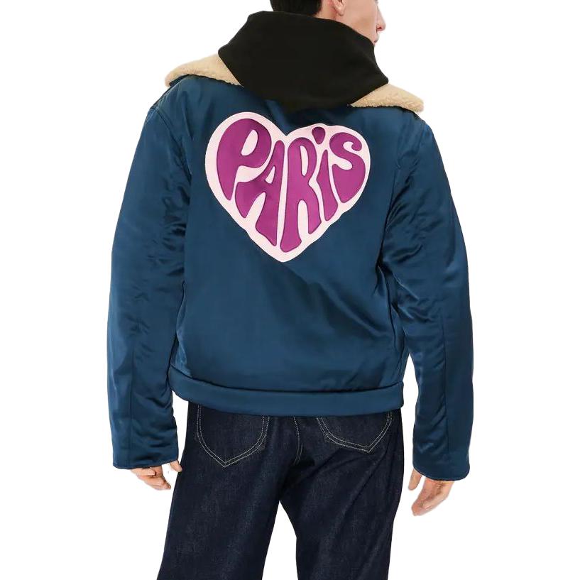 KENZO  Loose Fit Heart Collar Jacket Midnight Blue FD65BL2079FM-77 圖 6