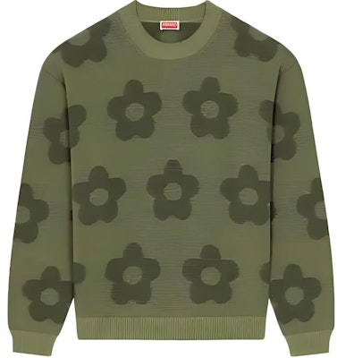KENZO Sweater Longgar Bermotif Bunga Warna Hijau. FD65PU4243CA-61 Buy KENZO Sweater Longgar Bermotif Bunga Warna Hijau. FD65PU4243CA-61