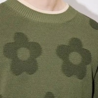 KENZO ゆったりフィット 花柄ニットセーター グリーン色 FD65PU4243CA-61 Details for KENZO ゆったりフィット 花柄ニットセーター グリーン色 FD65PU4243CA-61