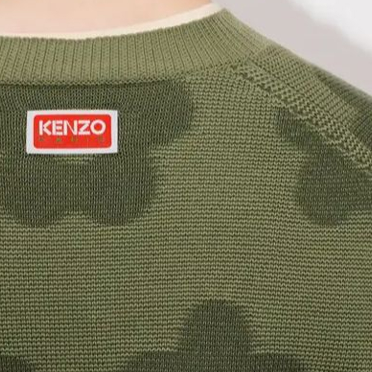 Cheap KENZO Sweater Longgar Bermotif Bunga Warna Hijau. FD65PU4243CA-61
