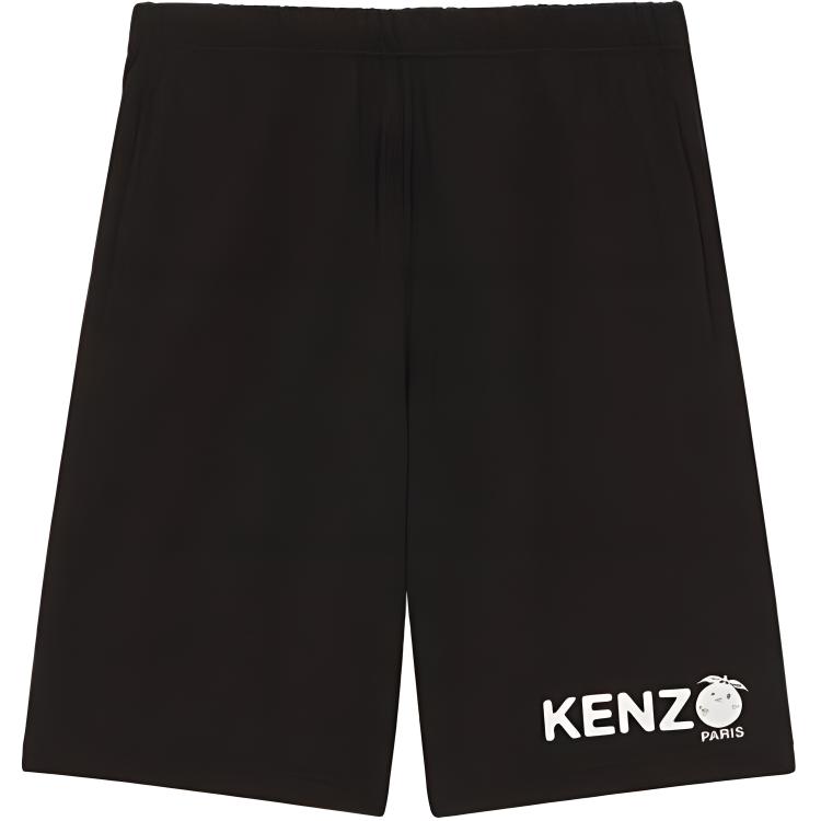 Order KENZO Celana Pendek Kasual Pinggang Rendah Elastis Hitam. FE55PA8084MG-99