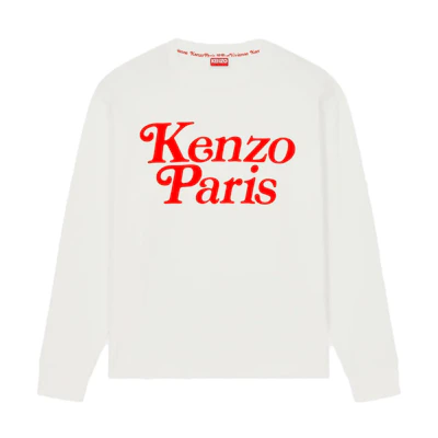 KENZO Multicolor Letter Print Crewneck Long Sleeve T-Shirt FE55TS1454SI-02