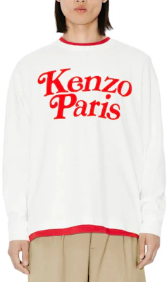 KENZO 多色字母印花長袖圓領T恤 FE55TS1454SI-02 Shop KENZO 多色字母印花長袖圓領T恤 FE55TS1454SI-02
