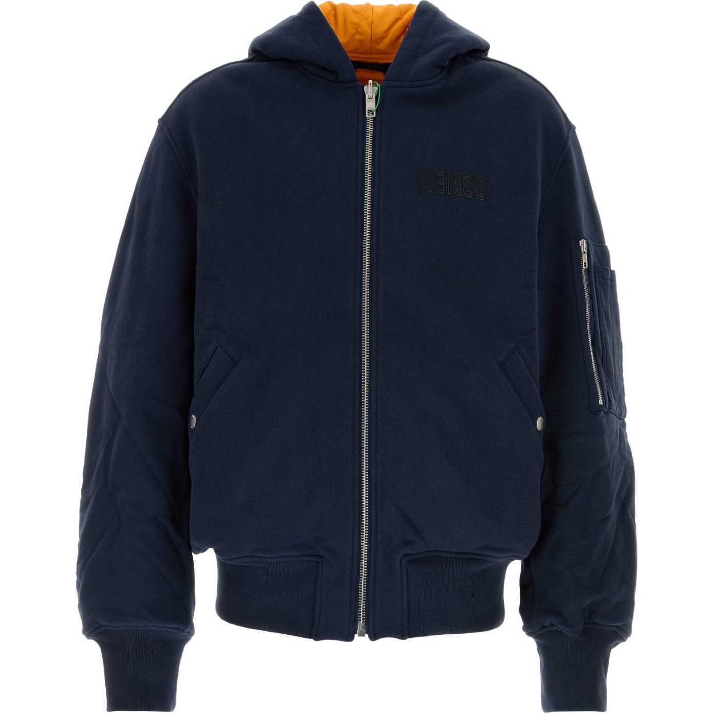 Order KENZO 海军蓝连帽拉链外套宽松落肩设计 FE65BL1994ME-77