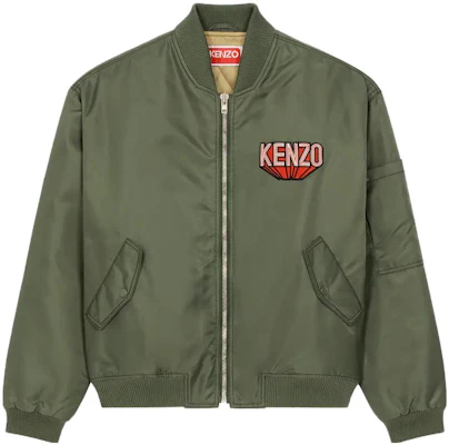 KENZO 橄榄绿标志拉链立领夹克 FD65BL1279OC51 Buy KENZO 橄榄绿标志拉链立领夹克 FD65BL1279OC51
