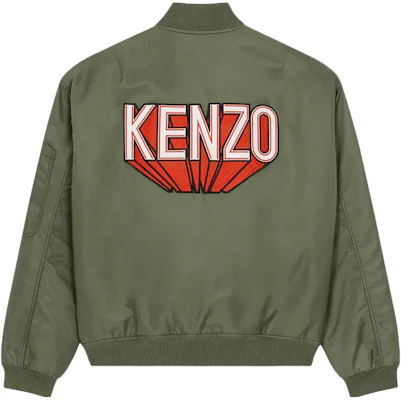 KENZO 橄榄绿标志拉链立领夹克 FD65BL1279OC51 Lookbook KENZO 橄榄绿标志拉链立领夹克 FD65BL1279OC51