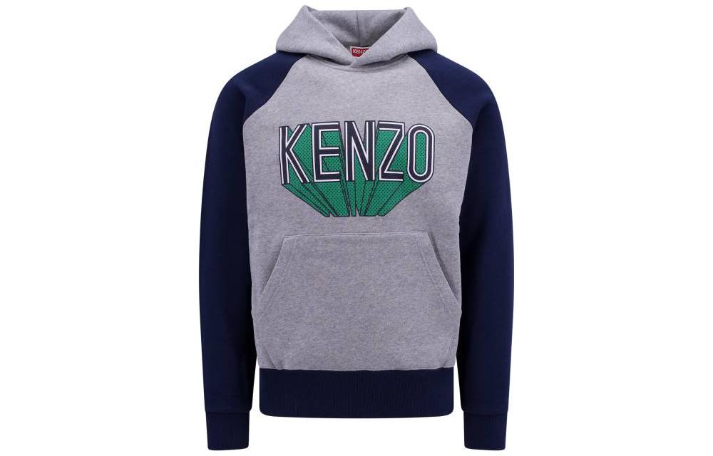 KENZO  Oversized Letter Logo Hoodie Grey FD65SW0924MB-94