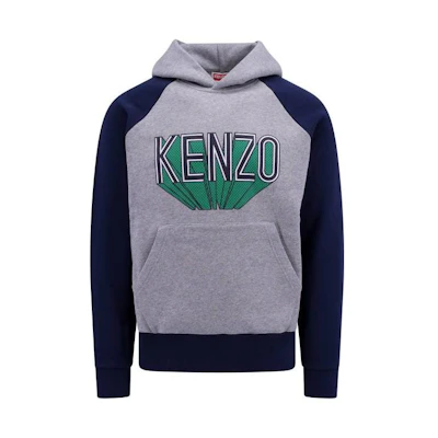 KENZO Oversized Letter Logo Hoodie Grey FD65SW0924MB-94