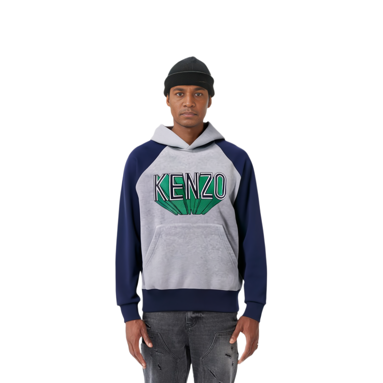 KENZO  Oversized Letter Logo Hoodie Grey FD65SW0924MB-94 圖 5