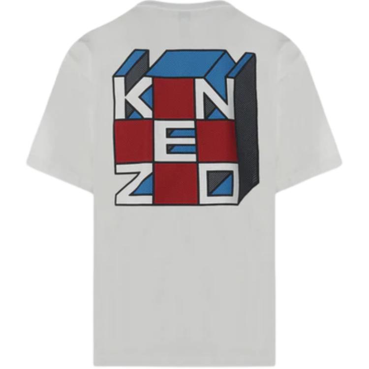 KENZO  Oversized White Crewneck Logo T-Shirt. POIZON240621999 圖 3