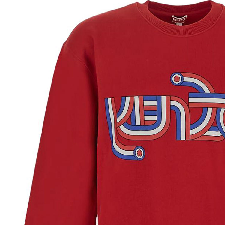 Purchase KENZO  Red Loose Fit Sweatshirt with Letter Pattern Print FD65SW0724MG-22