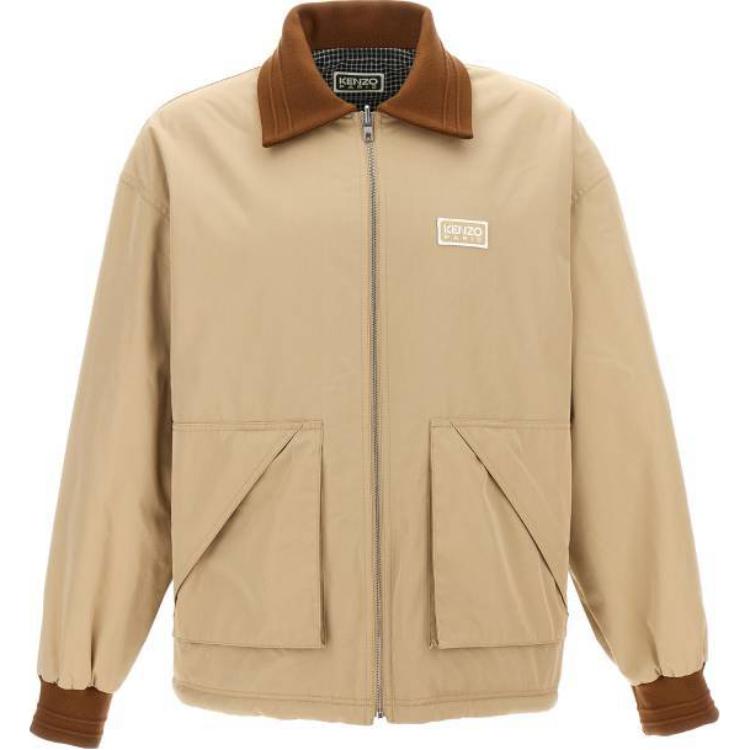 KENZO  Reversible Zipper Slim Fit Long Sleeve Jacket Khaki Color FE65BL0639OI-11 圖 2
