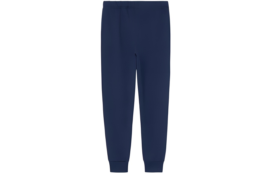 KENZO  Slim Fit Patchwork Casual Pants Navy Blue. FE55PA8014MZ-77