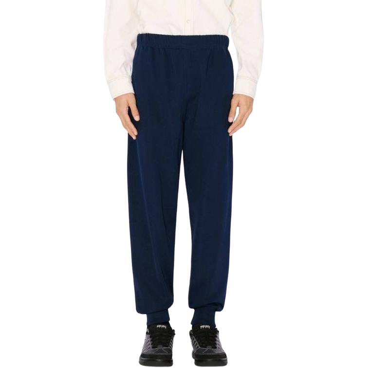 Purchase KENZO  Slim Fit Patchwork Casual Pants Navy Blue. FE55PA8014MZ-77