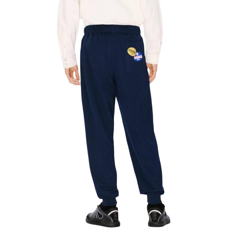 Details for KENZO  Slim Fit Patchwork Casual Pants Navy Blue. FE55PA8014MZ-77
