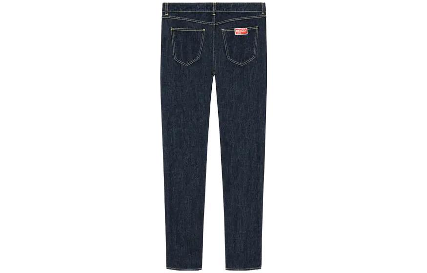 Lookbook 겐조 슬림 스트레이트 진 블루. FD65DP1016B1DM