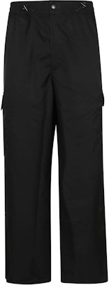 KENZO Solid Black Elastic Waist Straight Cargo Pants FE65PA5139CE-99 Order KENZO Solid Black Elastic Waist Straight Cargo Pants FE65PA5139CE-99