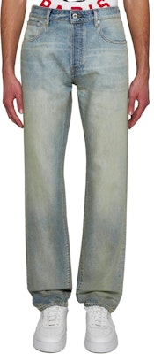 KENZO Pantalones Vaqueros Azules Rectos con Botones FE55DP1016B8-DY Shop KENZO Pantalones Vaqueros Azules Rectos con Botones FE55DP1016B8-DY