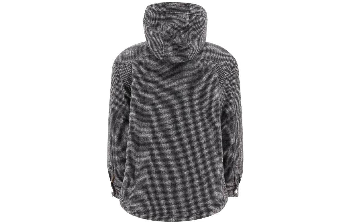 KENZO  Solid Drawstring Hooded Jacket Coal Grey FD65CH5169RD-98 圖 3