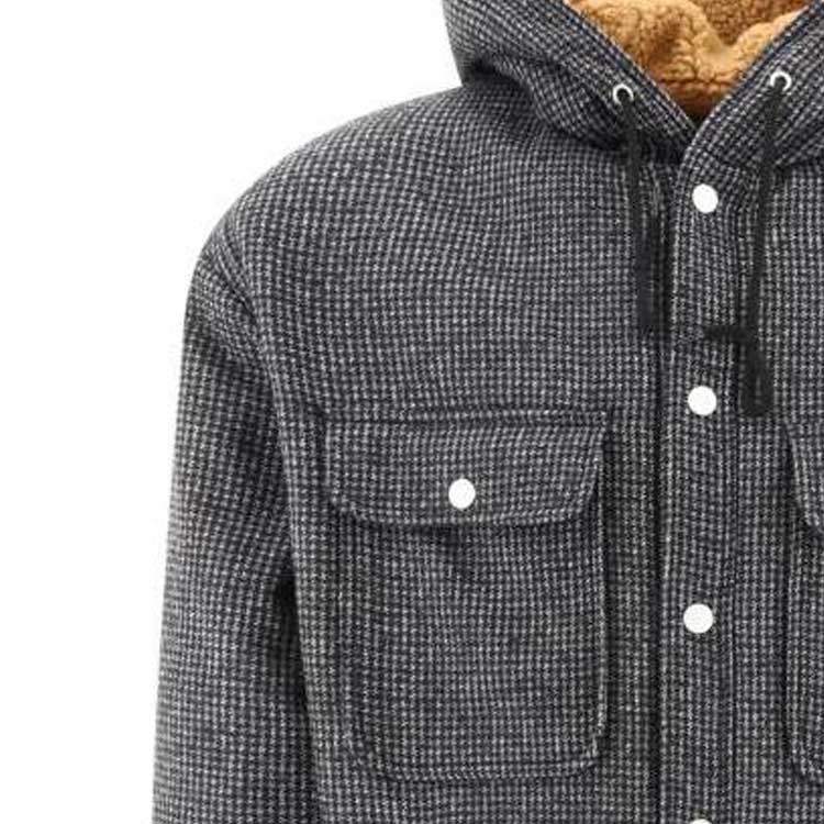 KENZO  Solid Drawstring Hooded Jacket Coal Grey FD65CH5169RD-98 圖 8