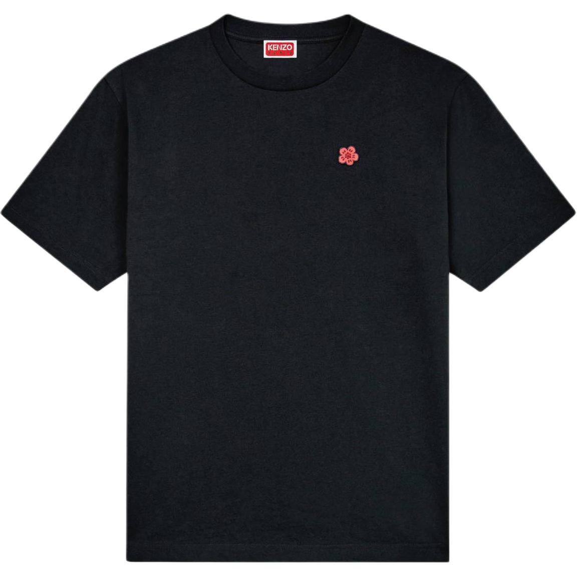 Order KENZO Kaos Hitam Slim Fit Logo Solid Crewneck FE65TS4744SG-99J