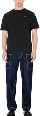 KENZO Kaos Hitam Slim Fit Logo Solid Crewneck FE65TS4744SG-99J Shop KENZO Kaos Hitam Slim Fit Logo Solid Crewneck FE65TS4744SG-99J