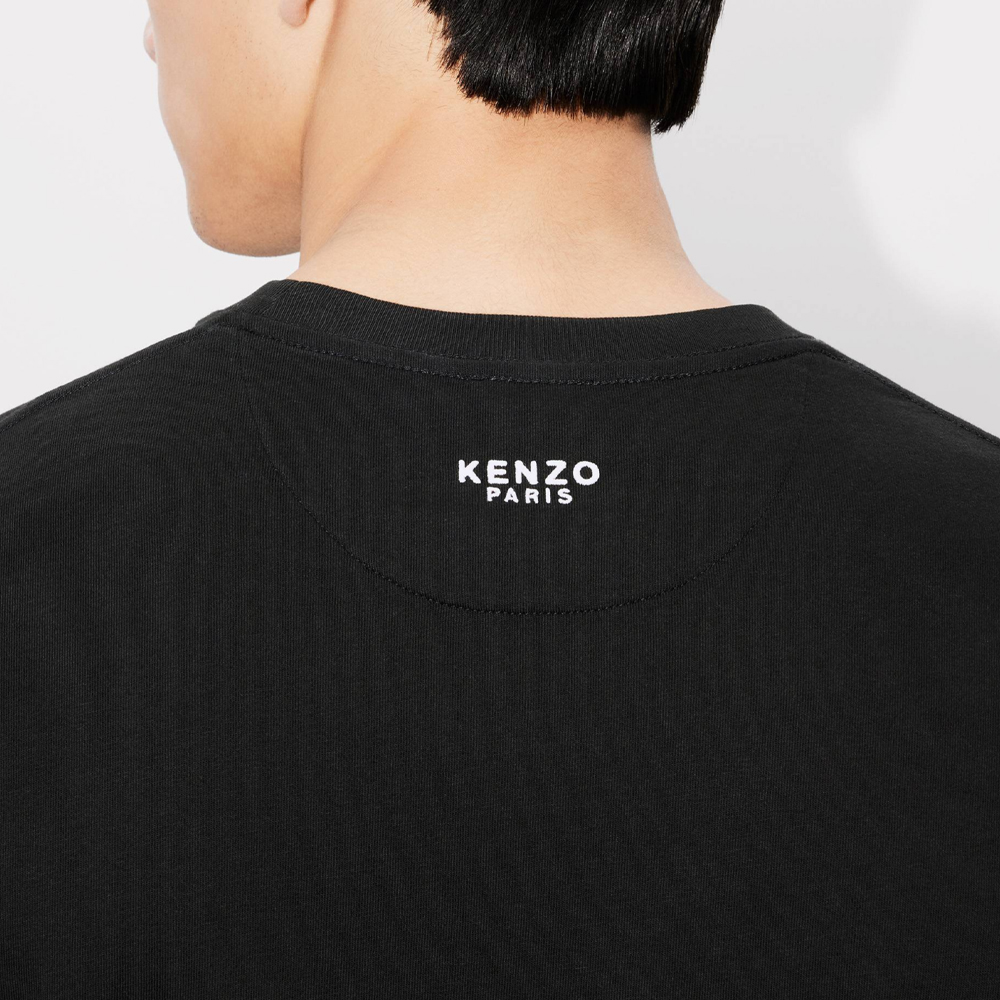 Cheap KENZO Kaos Hitam Slim Fit Logo Solid Crewneck FE65TS4744SG-99J