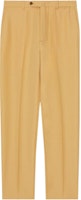 KENZO Solid Straight-Fit Casual Pants Khaki Color. FC65PA1069RG-11 KENZO Solid Straight-Fit Casual Pants Khaki Color. FC65PA1069RG-11